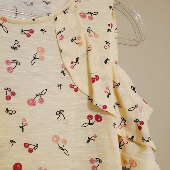Juicy Couture | Cherry Printed Cold Shoulder Shirt (Size Medium) - Picture 7 of 13